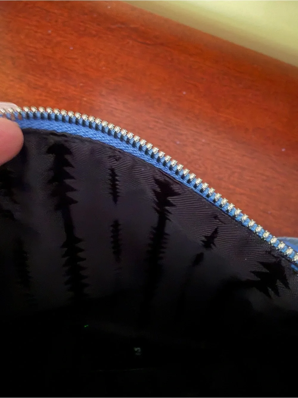 Thacker Nolita Cerulian Surf Blue Leather Purse/Wristlet with Tassel